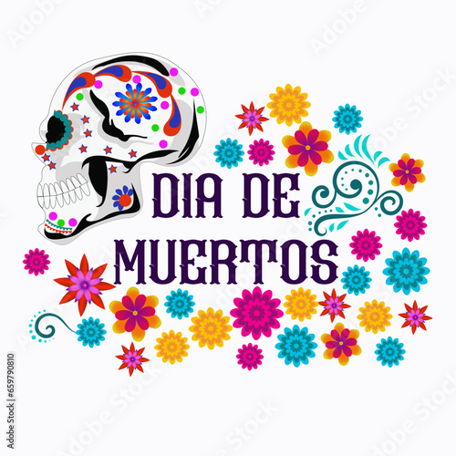 Dia de los Muertos, or Day of the Dead, is a vibrant Mexican tradition festival.