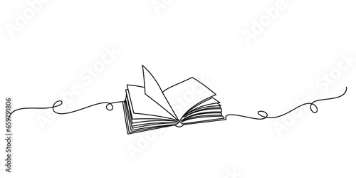 book line art style. element vector eps10