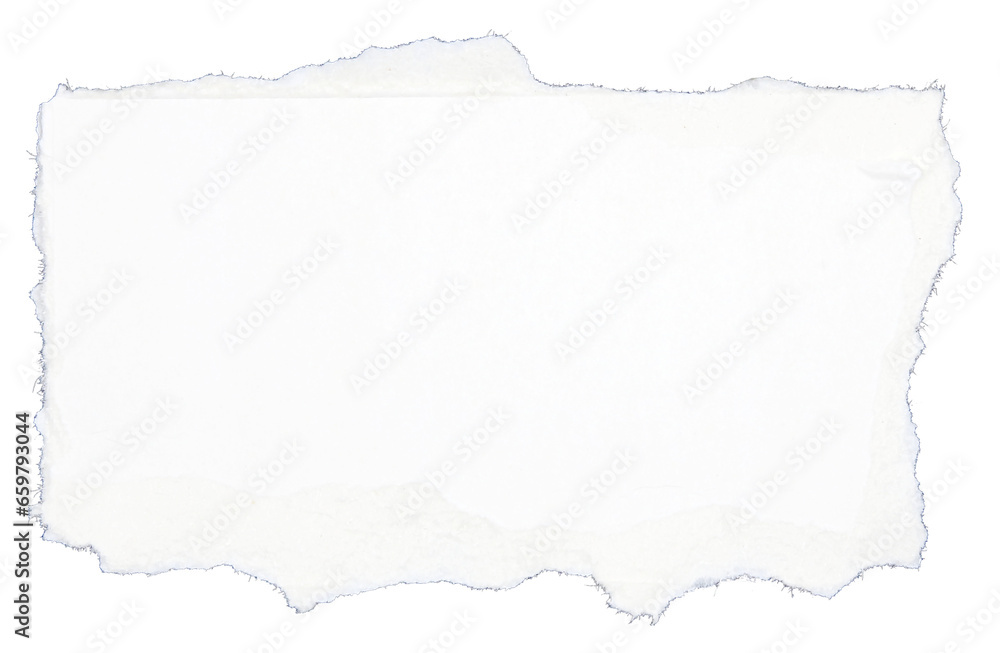 Fototapeta premium Pieces of torn scrapbook paper on transparent background png file