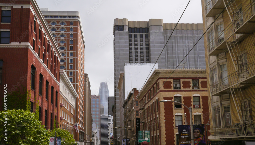 San Francisco, USA, Street in between skyline, Centre 