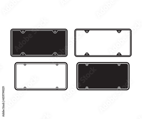 Car License Plate svg, Car license plate Silhouette, License Plate Template, Car License Plate Vector, License Plate Clipart, Cuttable