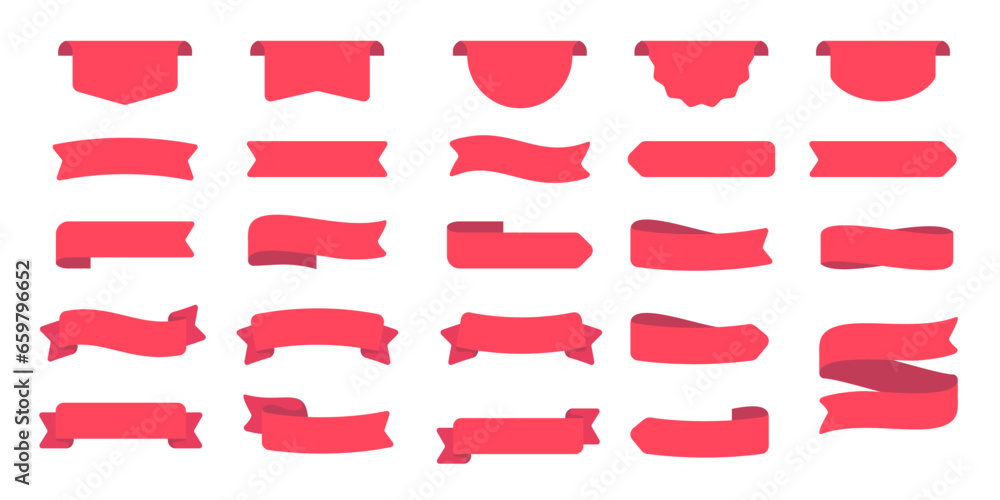 red cute ribbon text frame collection red cute ribbon text frame collection