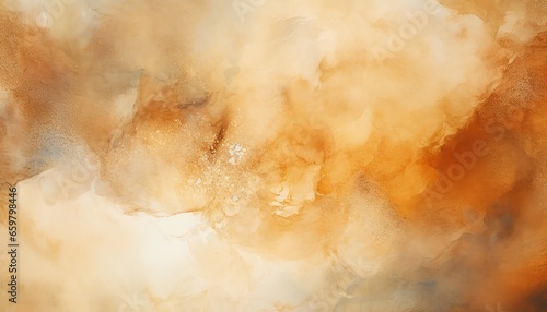 Abstract watercolor painting with a harmonious blend, Desktop wallpaper