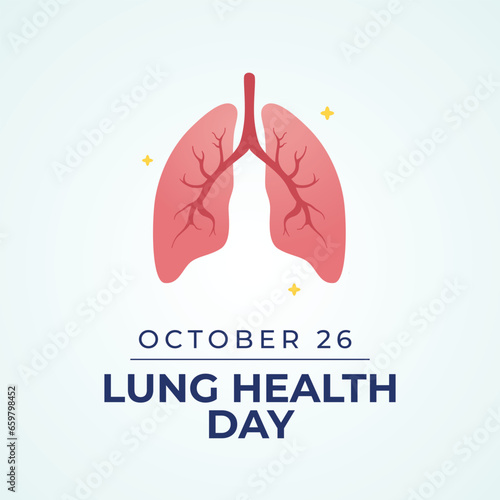 Flyers promoting Lung Health Day or other events can utilize vector pictures concerning the holiday. design of a flyer, a celebration.