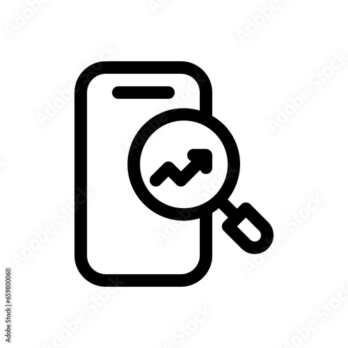 Trading line icon