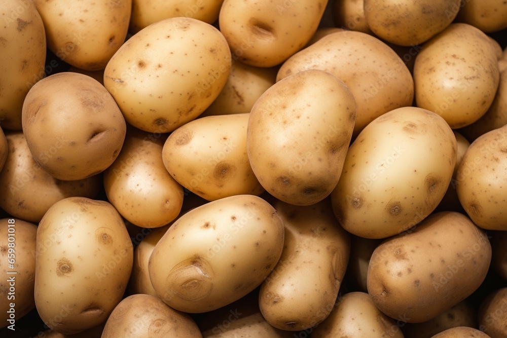 Close-Up of Fresh Organic Potato Texture Close-Up of Fresh Organic Potato Texture