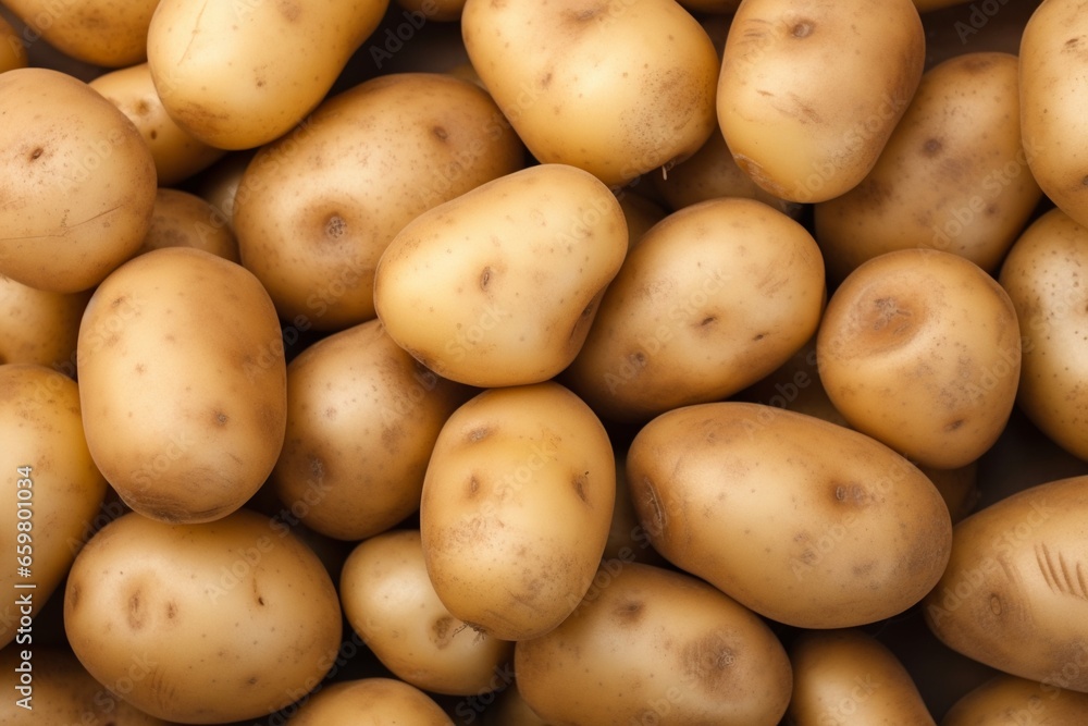 Close-Up of Fresh Organic Potato Texture Close-Up of Fresh Organic Potato Texture