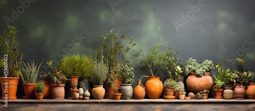 Gardener s tale or potted plants © Vusal
