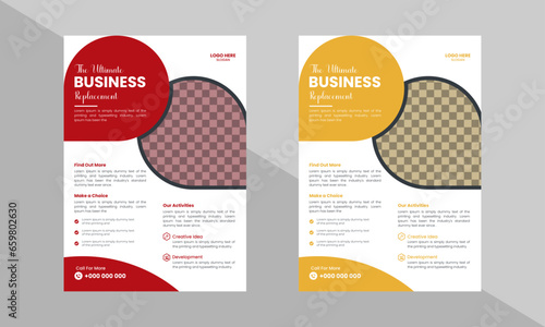 Creative Modern Business Multipurpose Brochure Template Design, VectorTemplate Design In A4 Size, Company Flyer Design.	
