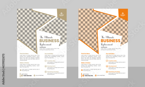 Creative Modern Business Multipurpose Brochure Template Design, VectorTemplate Design In A4 Size, Company Flyer Design.	
