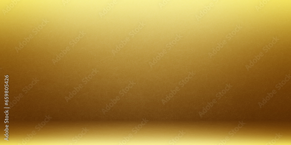 Blank golden display on vivid summer background with minimal style. Blank stand for showing product Blank golden display on vivid summer background with minimal style. Blank stand for showing product