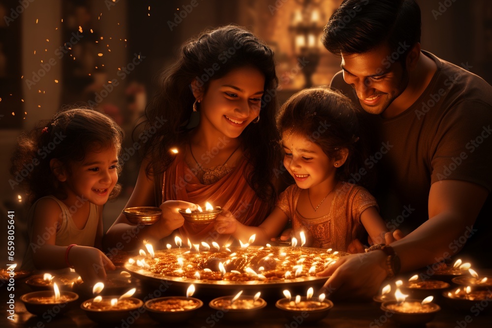 A Generative Artwork of Family Joy and Cultural Traditions, Created with Generative AI A Generative Artwork of Family Joy and Cultural Traditions, Created with Generative AI