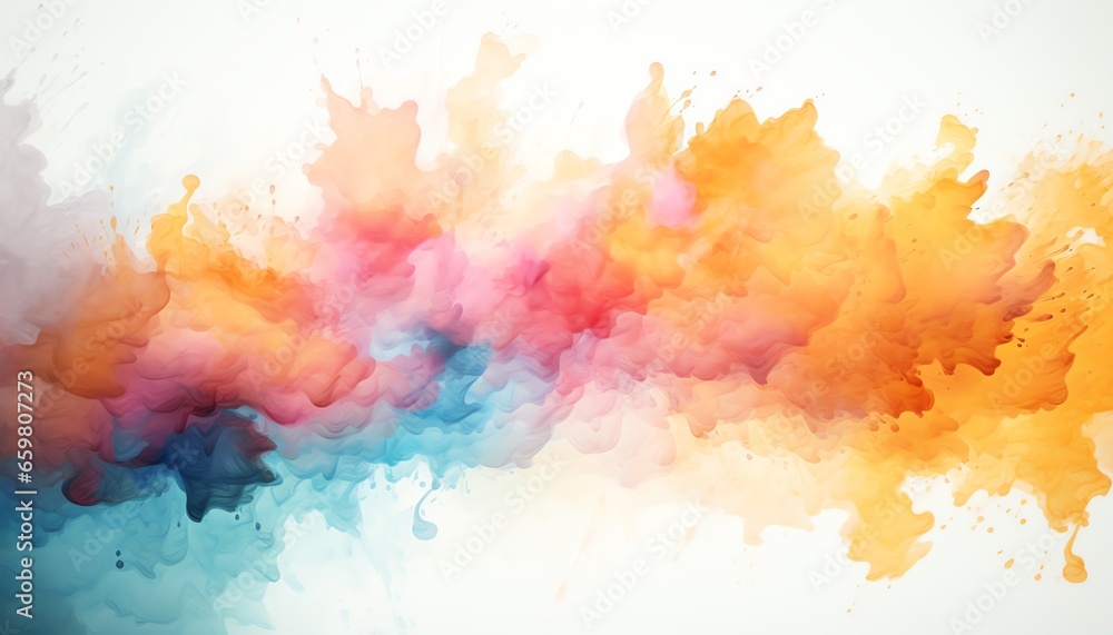 Minimalist watercolor composition, abstract background, smoke background