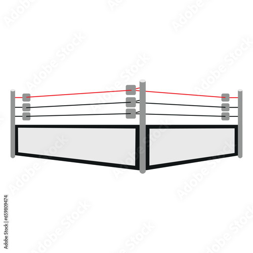 Gritty Boxing Ring Illustration