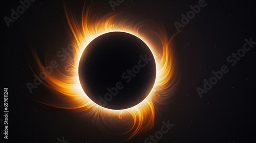 solar eclipse on white background