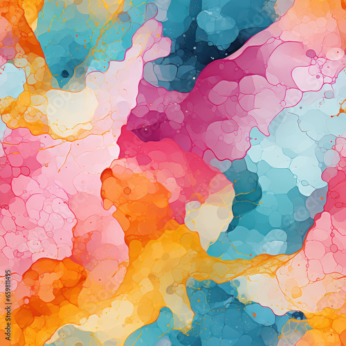 Seamless abstract splashes in many colors pattern background