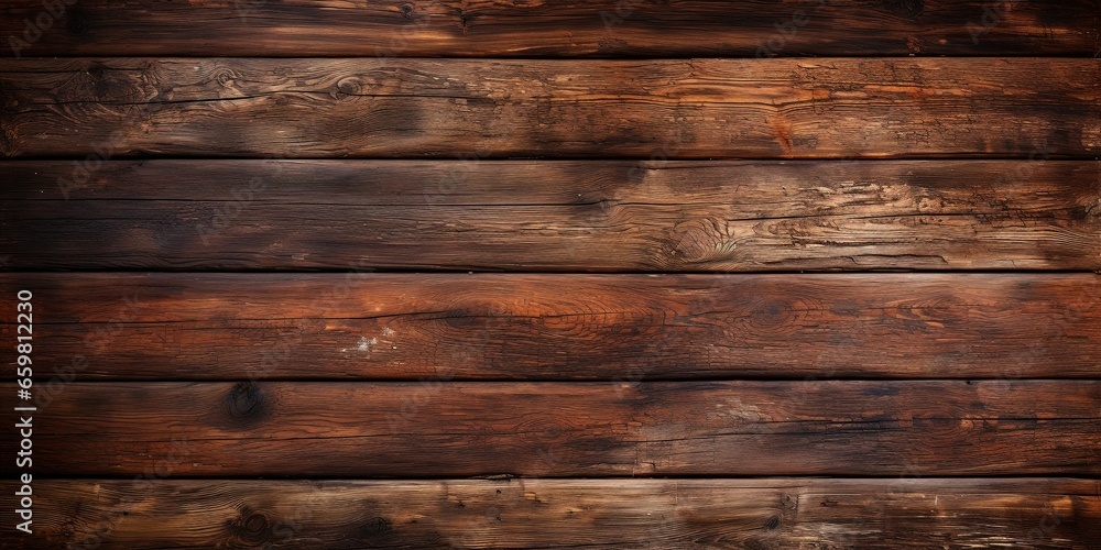 Fototapeta premium Old brown rustic dark grunge wooden timber wall or floor or table texture