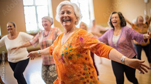 Senior women in a dance class photo