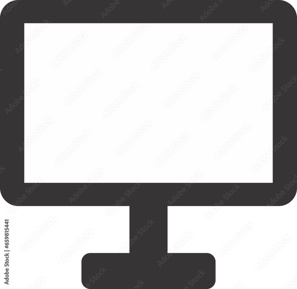 laptop desktop computer flat outline vector laptop desktop computer flat outline vector