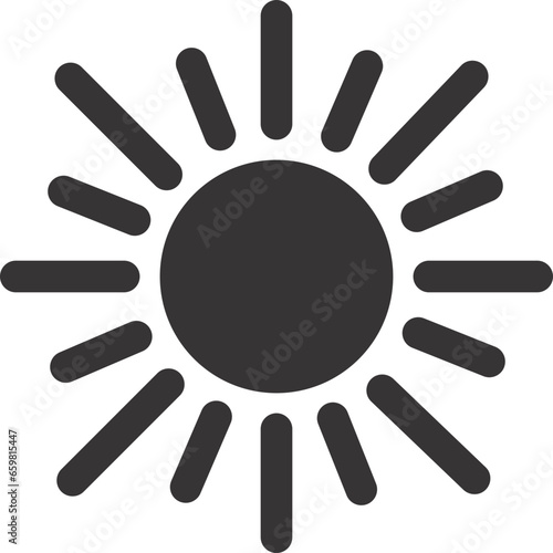 sun icon outline 