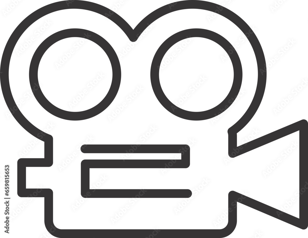 camera sign outline flat vector camera sign outline flat vector