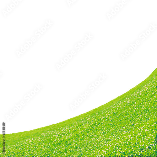 Mountain of flowers in summer