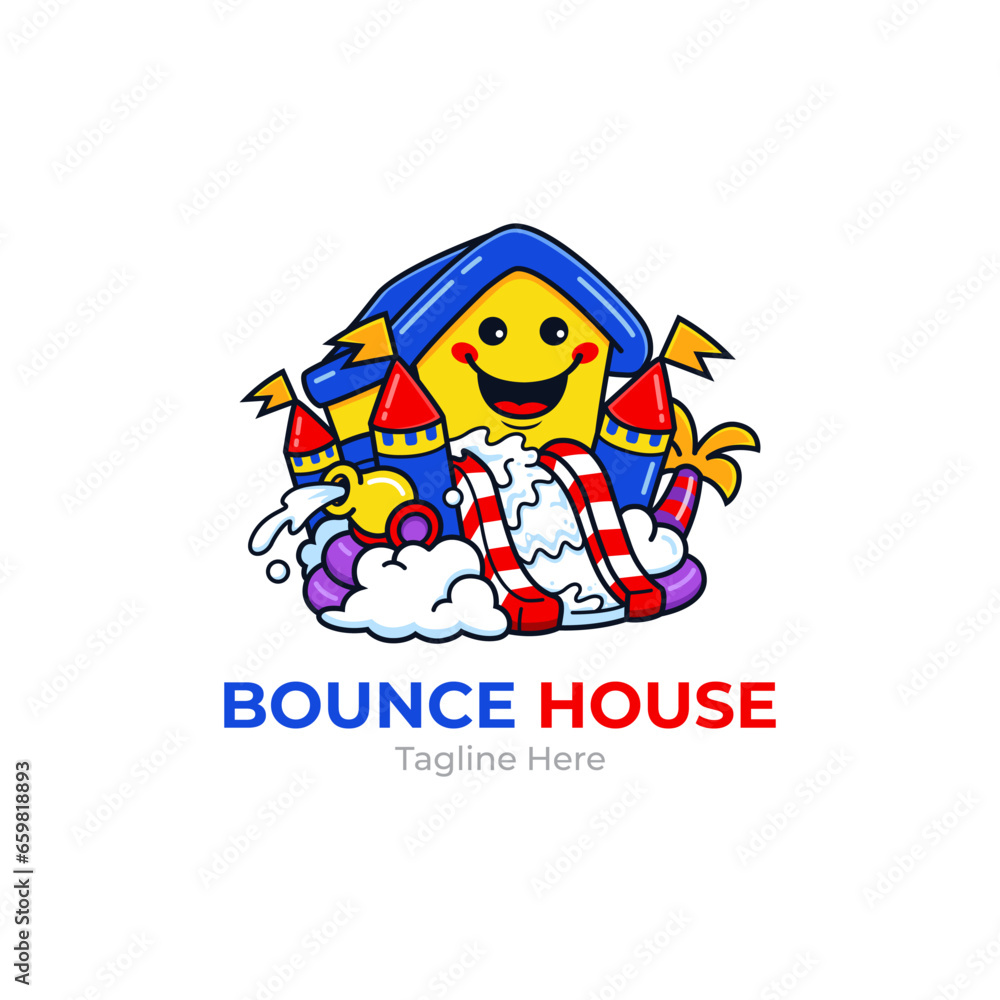 Fototapeta premium Bounce House logo