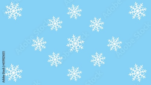 Animated christmas snowflake background video photo