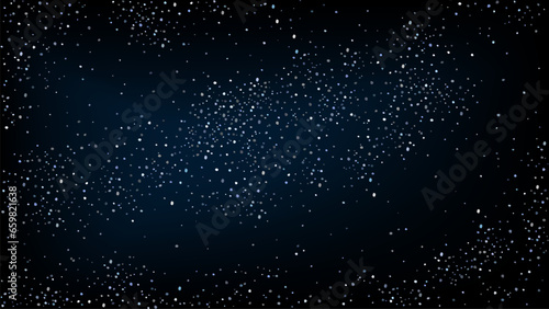 Night starry sky space vector background