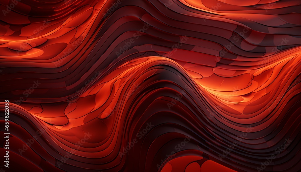 Wavy pattern inspired by the flow of molten lava. wavy abstract background - obrazy, fototapety, plakaty 