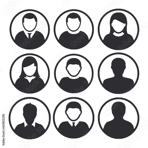 set of people icons vector illustration