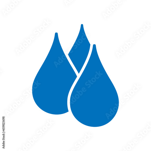 Water drops icon vector. Water illustration sign. Spray symbol. Ocean logo. Sea mark.