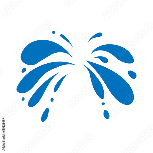 Water drops icon vector. Water illustration sign. Spray symbol. Ocean logo. Sea mark.