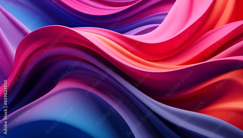 Wavy pattern inspired by the flow of silk, wavy abstract background - obrazy, fototapety, plakaty 