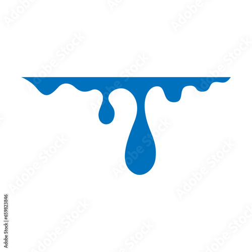 Water drops icon vector. Water illustration sign. Spray symbol. Ocean logo. Sea mark.