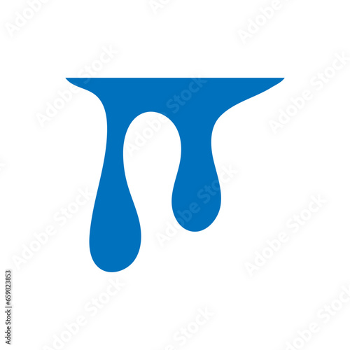 Water drops icon vector. Water illustration sign. Spray symbol. Ocean logo. Sea mark.