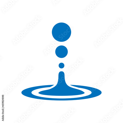 Water drops icon vector. Water illustration sign. Spray symbol. Ocean logo. Sea mark.