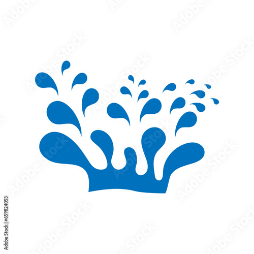 Water drops icon vector. Water illustration sign. Spray symbol. Ocean logo. Sea mark.