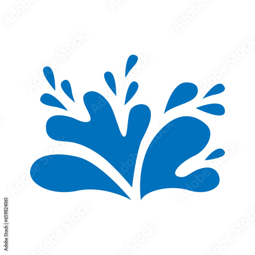 Water drops icon vector. Water illustration sign. Spray symbol. Ocean logo. Sea mark.
