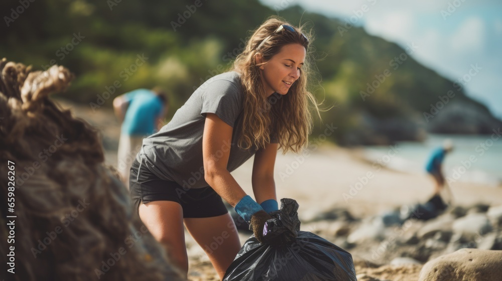 Beach Cleanup Heroes: Environmentalists in Action Up Close
