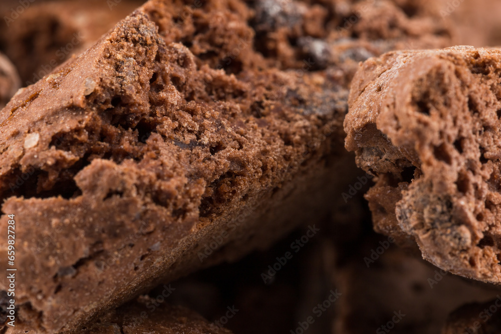 Cantucci with chocolate pieces Cantucci with chocolate pieces