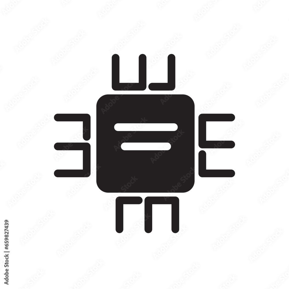 Obraz premium Processor Solid Icon