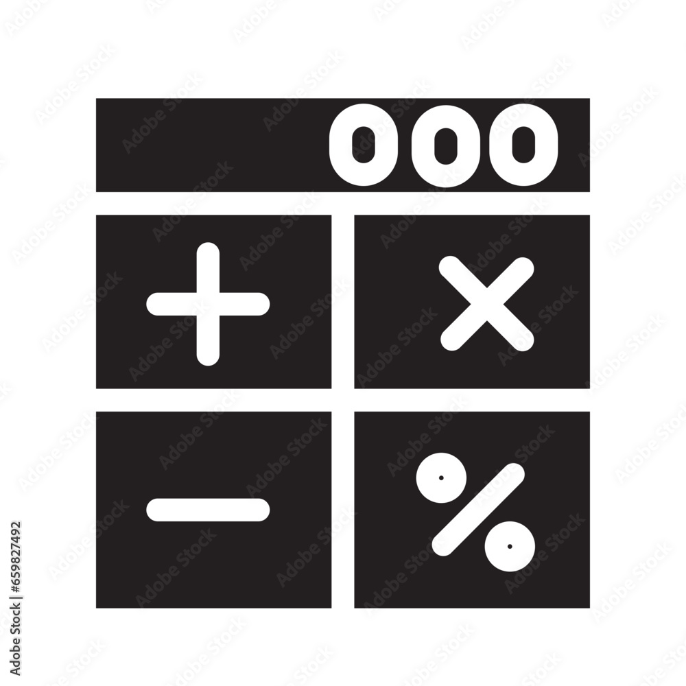 Calculator  Solid Icon