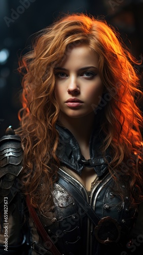 Warrior woman looks down she is angry , wallpaper for mobile pictures, Background HD