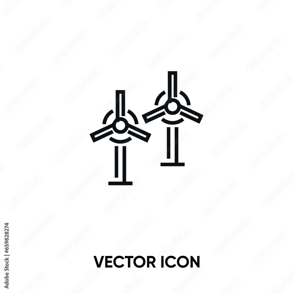 Eolic energy vector icon. Modern, simple flat vector illustration for website or mobile app.Wind turbine or alternative energy symbol, logo illustration. Pixel perfect vector graphics Eolic energy vector icon. Modern, simple flat vector illustration for website or mobile app.Wind turbine or alternative energy symbol, logo illustration. Pixel perfect vector graphics