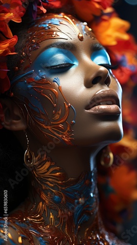 Immerse Yourself Ebony Beauty Woman , wallpaper for mobile pictures, Background HD