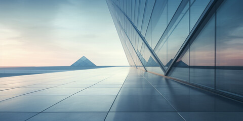 Geometry and perspective of modern architecture