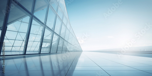 Geometry and perspective of modern architecture