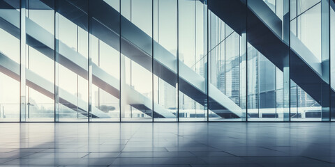 Geometry and perspective of modern architecture