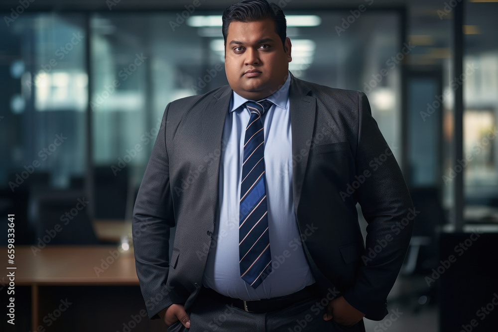 Senior fat businessman in suit Senior fat businessman in suit